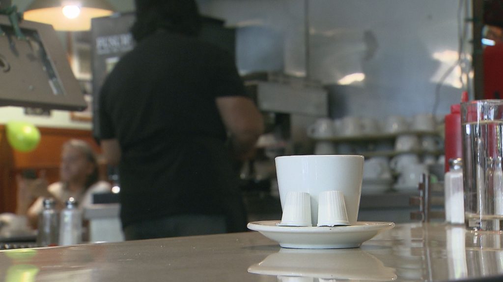 The interior of Ovaltine Cafe in Vancouver