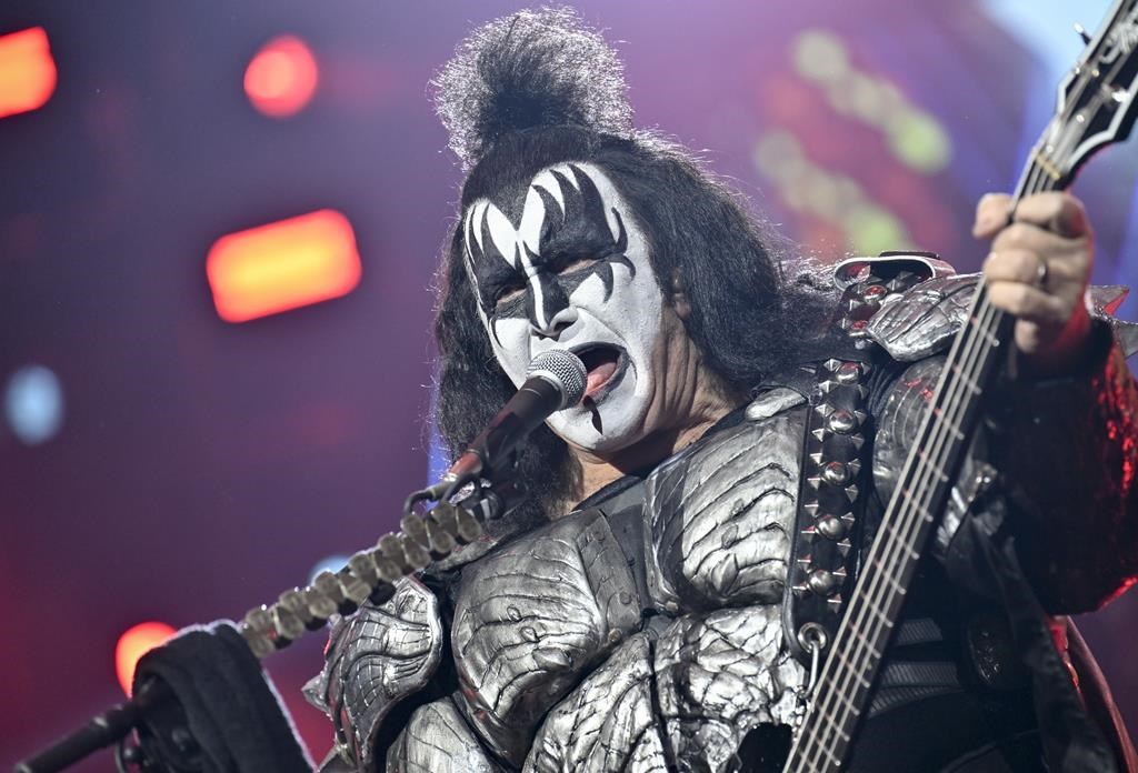 Gene Simmons of KISS performs during the final night of the "Kiss Farewell Tour" on Saturday, Dec. 2, 2023, at Madison Square Garden in New York
