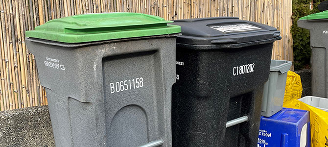 温哥华取消绿色垃圾桶收集服务