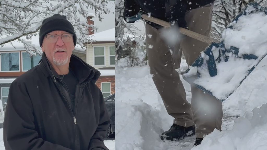 DJ Lawrence is a Vancouver Snow Angel volunteer, who helps people shovel snow from sidewalks after snowfall if they are not able to do it themselves