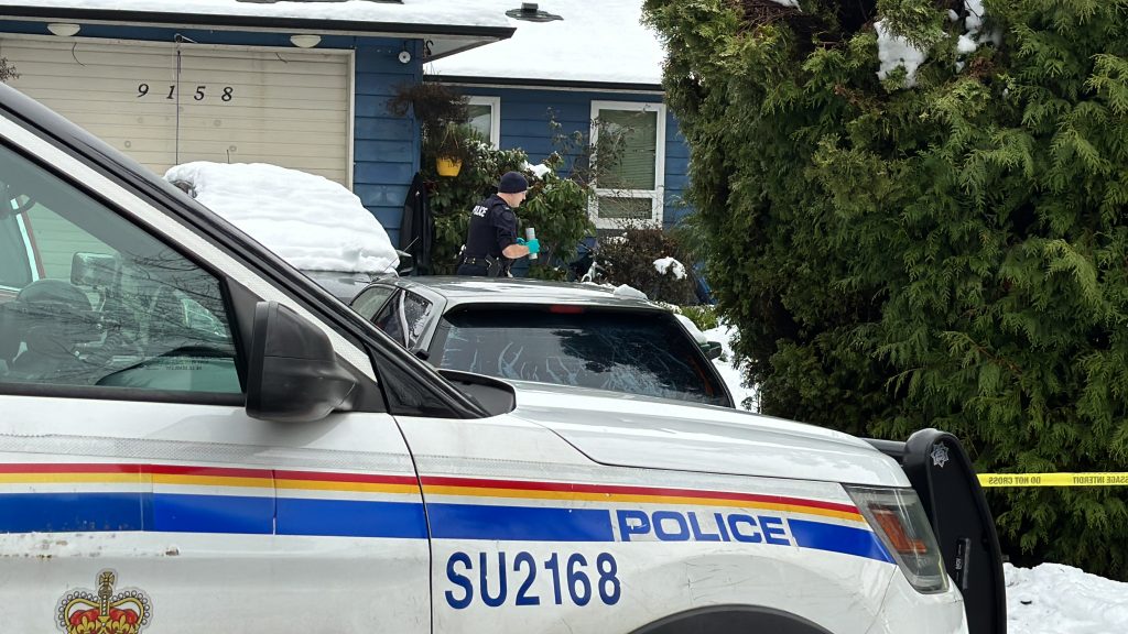 The Surrey RCMP investigate a shooting at the 9100 block of 147th Street in Surrey's Green Timbers area.