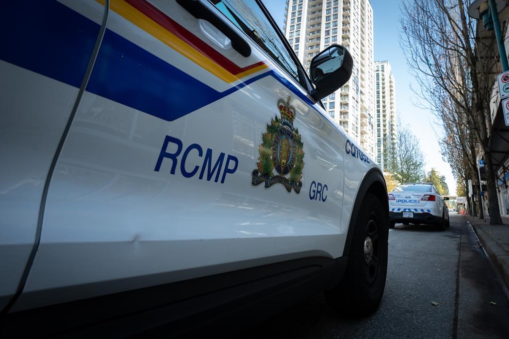 A RCMP vehicle is seen in Coquitlam B.C. on Friday, September 22, 2023. THE CANADIAN