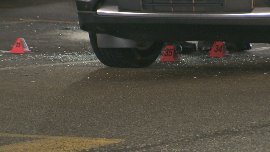 Abbotsford Police investigate a fatal shooting in the parking lot outside the Seven Oaks Shopping Mall