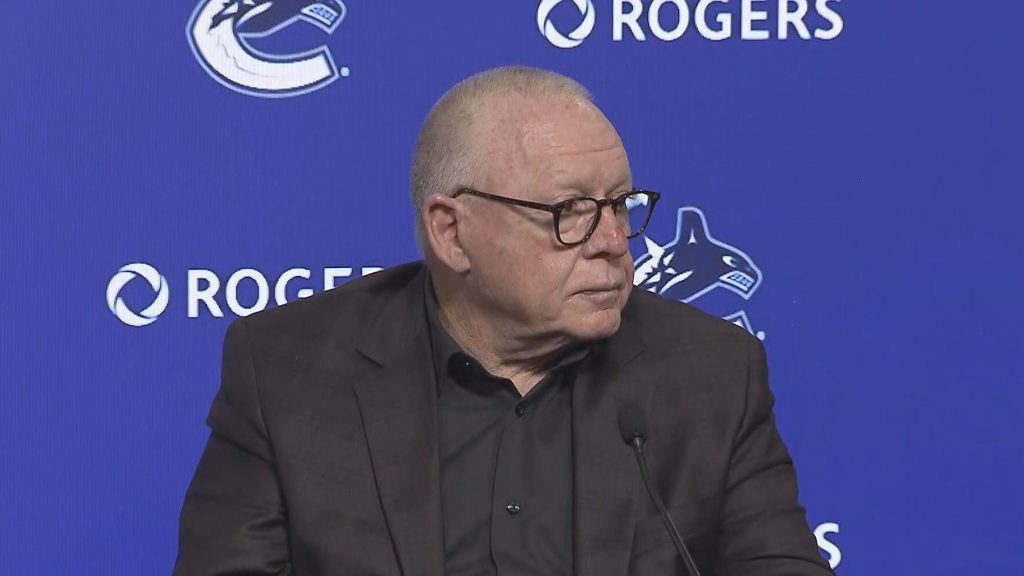 Vancouver Canucks President of Hockey Operations Jim Rutherford at Rogers Arena in Vancouver