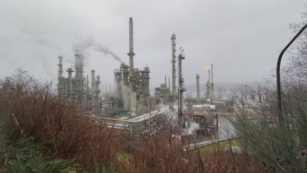 The Parkland refinery in Burnaby, B.C.