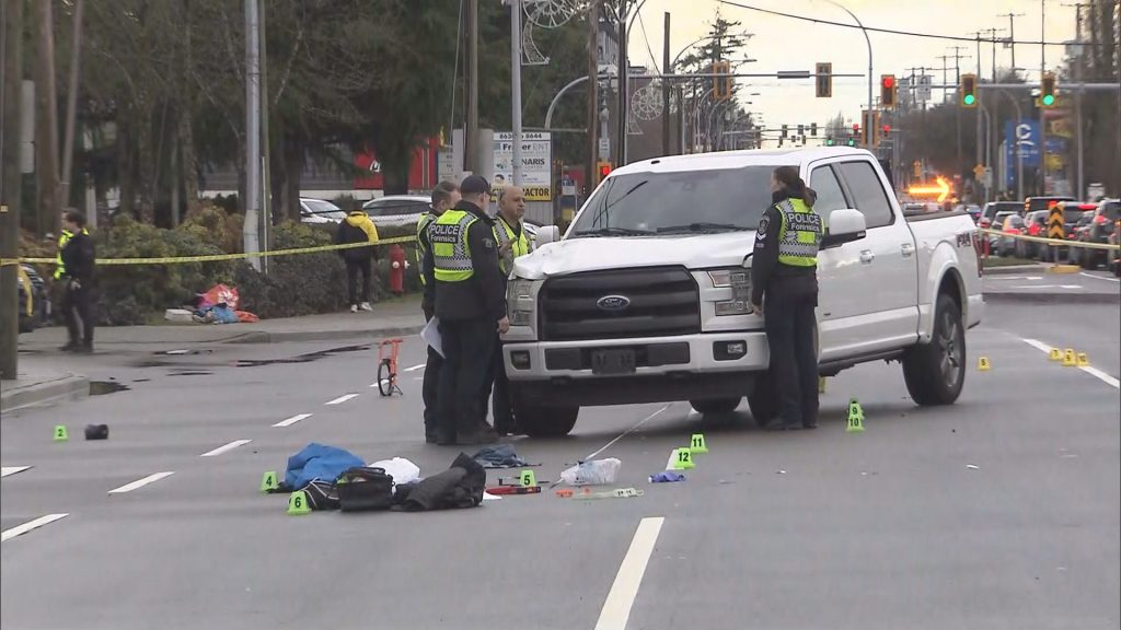 Surrey RCMP investigate at Scott Road and Nordel Way