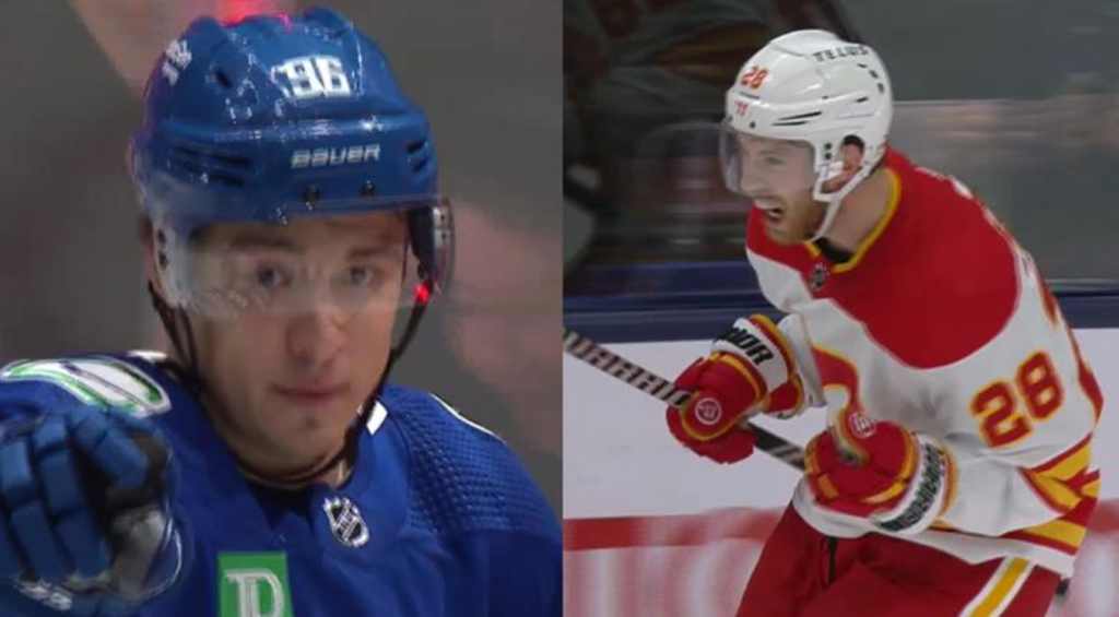 The Vancouver Canucks have acquired forward Elias Lindholm from the Calgary Flames in exchange for forward Andrei Kuzmenko, prospects Hunter Brzustewicz, Joni Jurmo, and a first-round and conditional fourth-round pick of the 2024 NHL Draft.