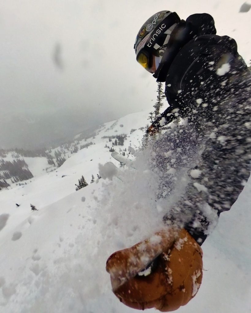 Photographer Rick Meloff during a ski run at Whistler on Jan. 15, 2024