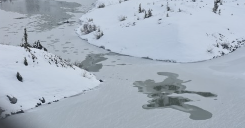 Garibaldi Lake on Feb. 4, 2024. (Courtesy Squamish Search and Rescue)