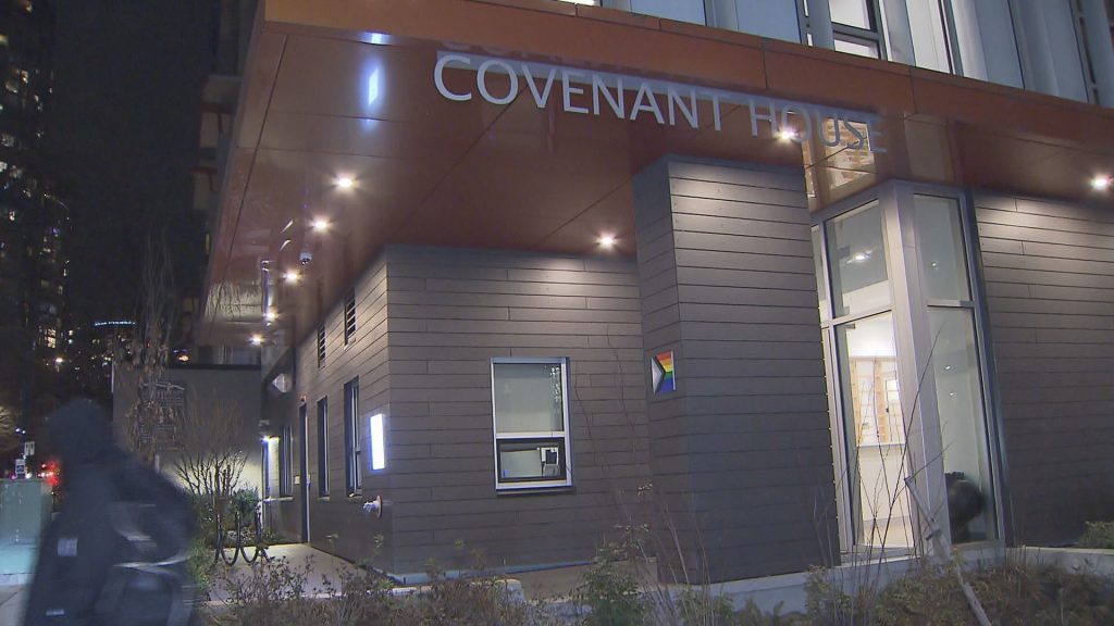 The exterior of Covenant House in Vancouver