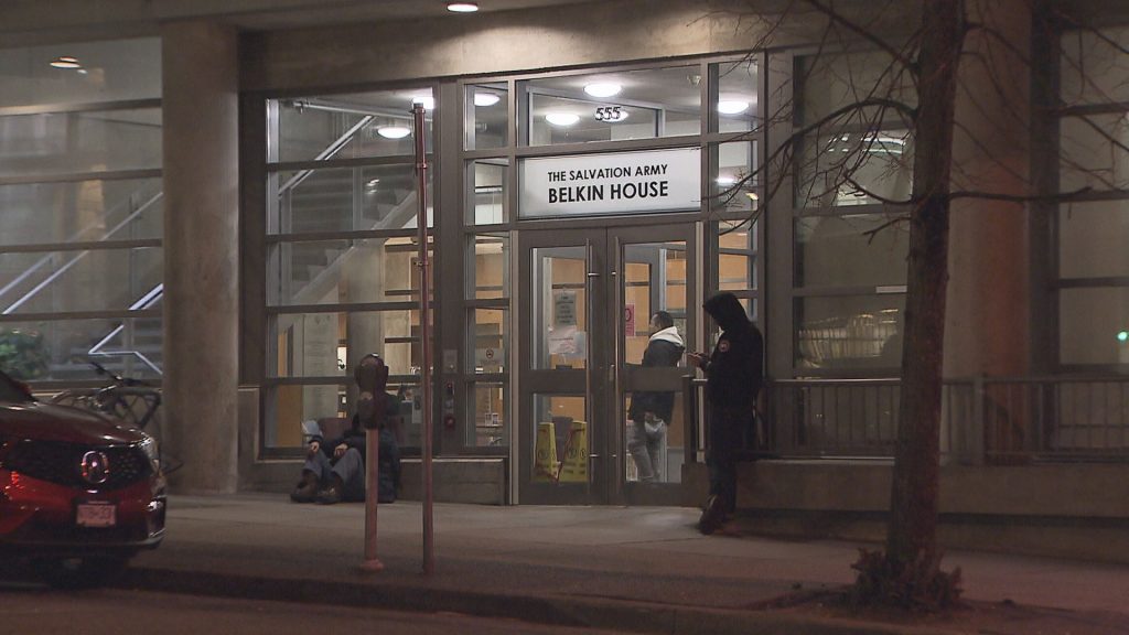 The Salvation Army warming centre in Vancouver