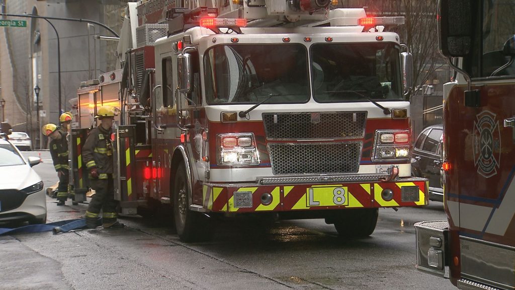 The Vancouver Fire Rescue Services Hazardous Materials team says it was called out to Homer Street near East Georgia