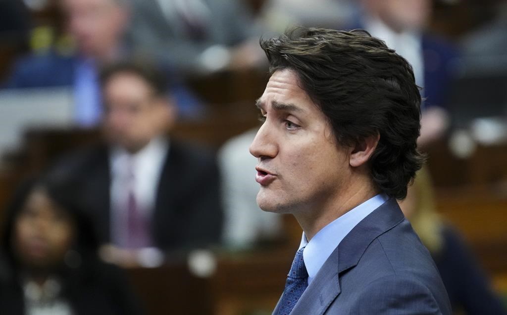 Prime Minister Justin Trudeau at question period in the House of Commons on Parliament Hill in Ottawa on Oct. 25, 2023.