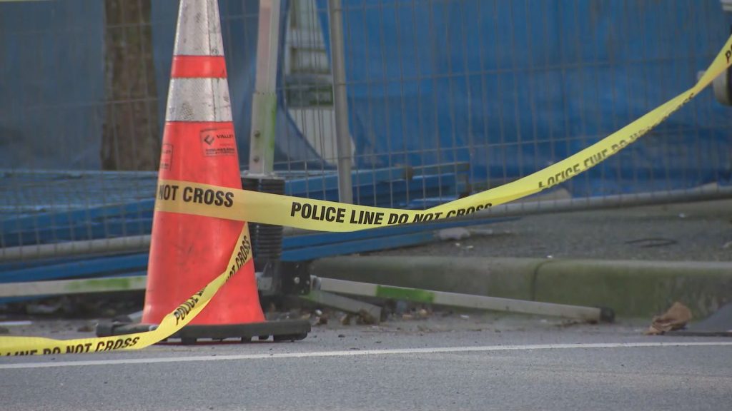 A pedestrian was struck and killed by a car Friday morning in downtown Vancouver. (CityNews Image)