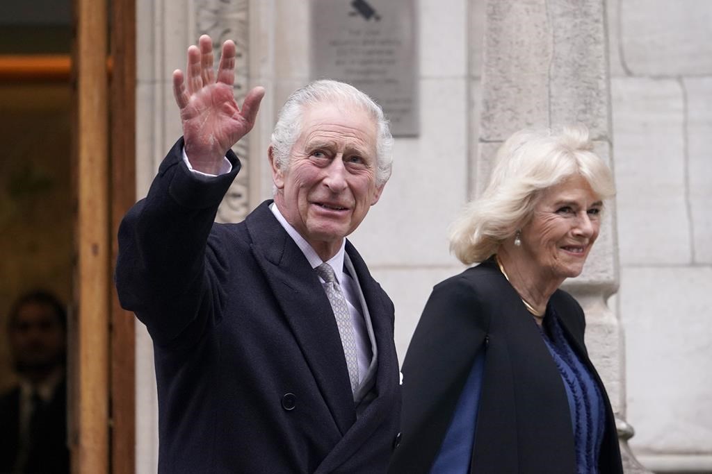 FLE - Britain's King Charles III and Queen Camilla leave The London Clinic in central London on Jan. 29, 2024. King Charles III was in hospital to receive treatment for an enlarged prostate. The king's cancer diagnosis heaps more pressure on the British monarchy, which is still evolving after the 70-year reign of the late Queen Elizabeth II. When he succeeded his mother 18 months ago, Charles' task was to demonstrate that the 1,000-year-old institution remains relevant in a modern nation whose citizens come from all corners of the globe. Now the king, who turned 75 in November, will have to lead that effort while undergoing treatment for cancer.