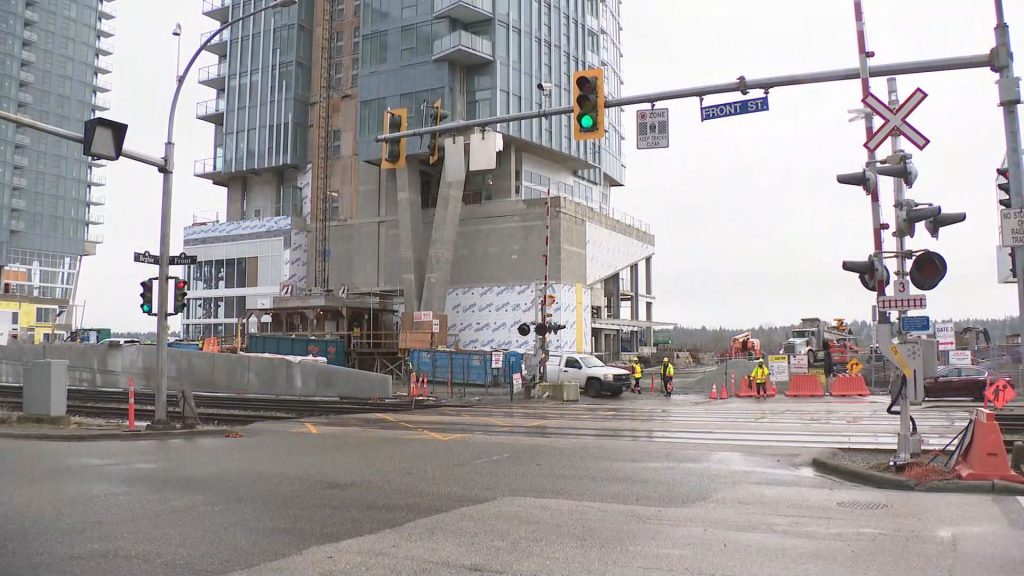 The Front Street closure in New Westminster