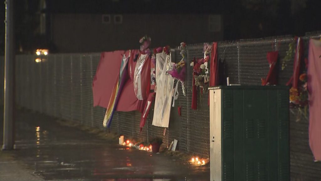 A gathering was held near the former Pickton Farm in Port Coquitlam