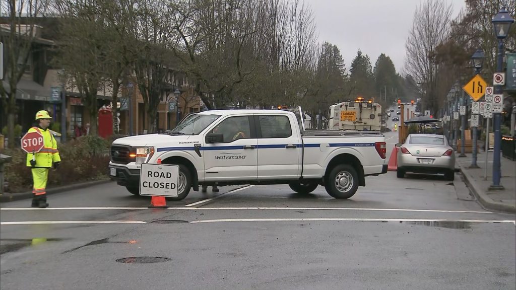 West Vancouver serious collision sends driver to hospital