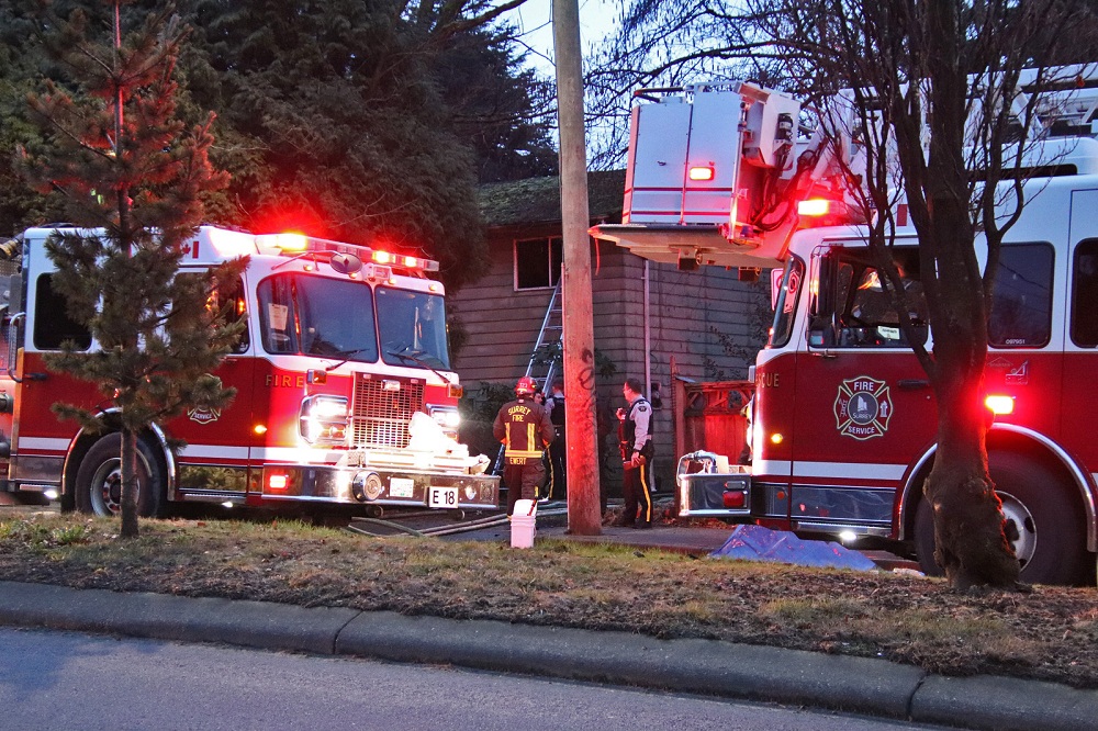 Woman dead after Surrey house fire Saturday morning