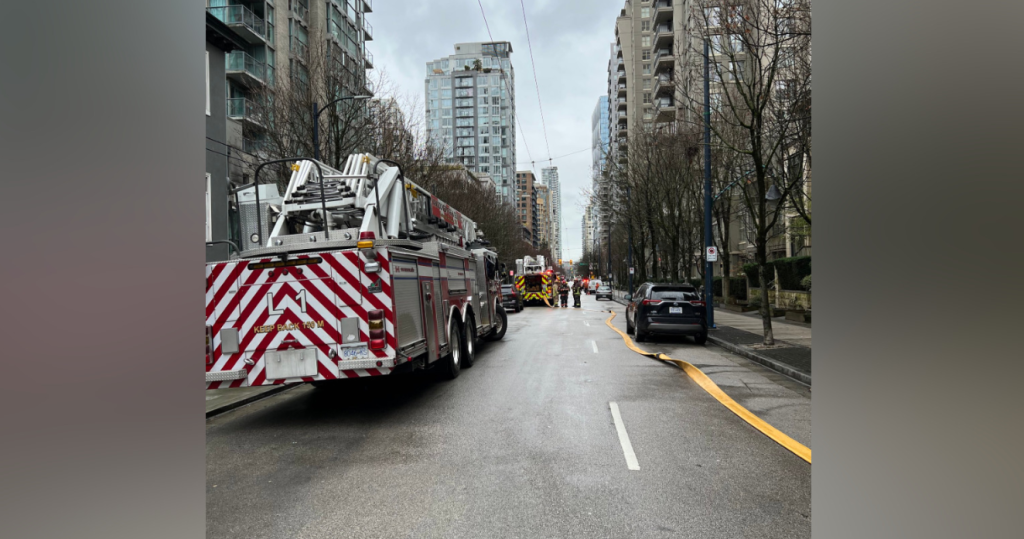Fire crews investigate natural gas leak in downtown Vancouver