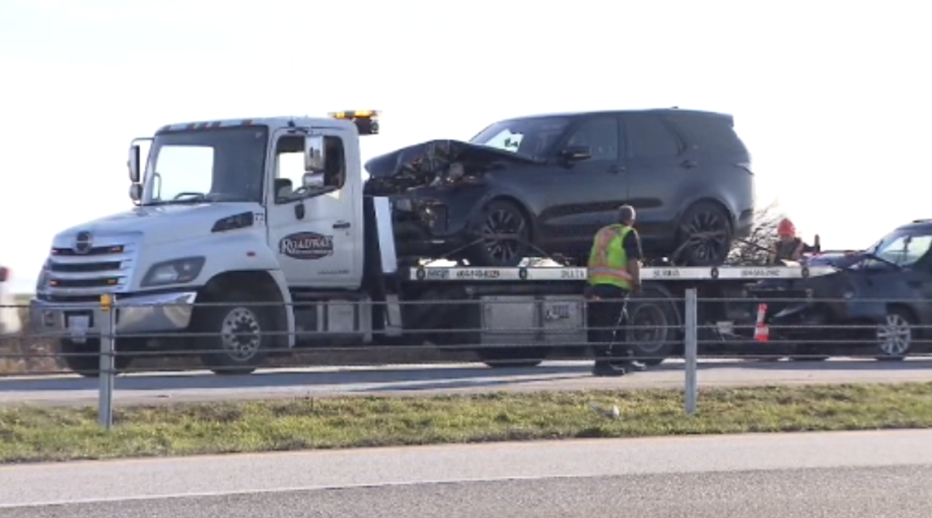 Multi-vehicle crash causes major back up on Highway 99 in Delta