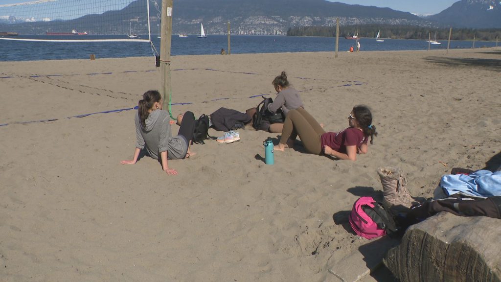 The view from Kits Beach in Vancouver