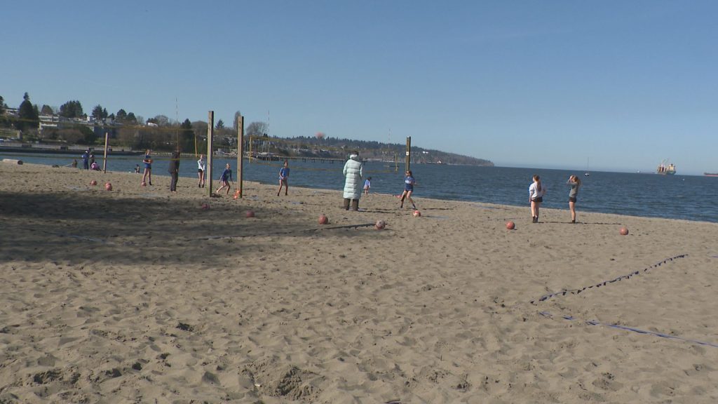 The view from Kits Beach in Vancouver