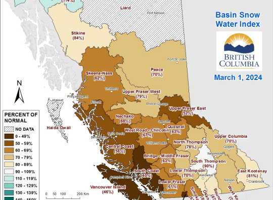 BC Experiencing Deep Drought Into Wildfire Season