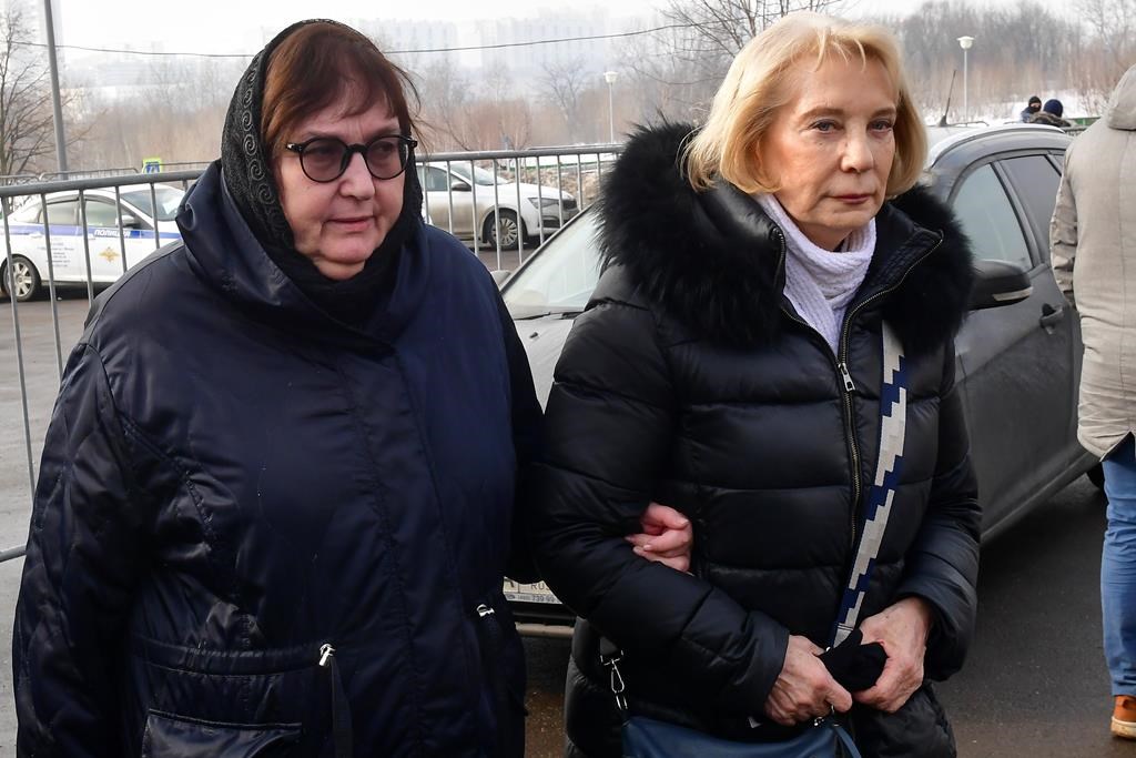 Navalny's mother brings flowers to his grave a day after thousands attended his funeral in Moscow