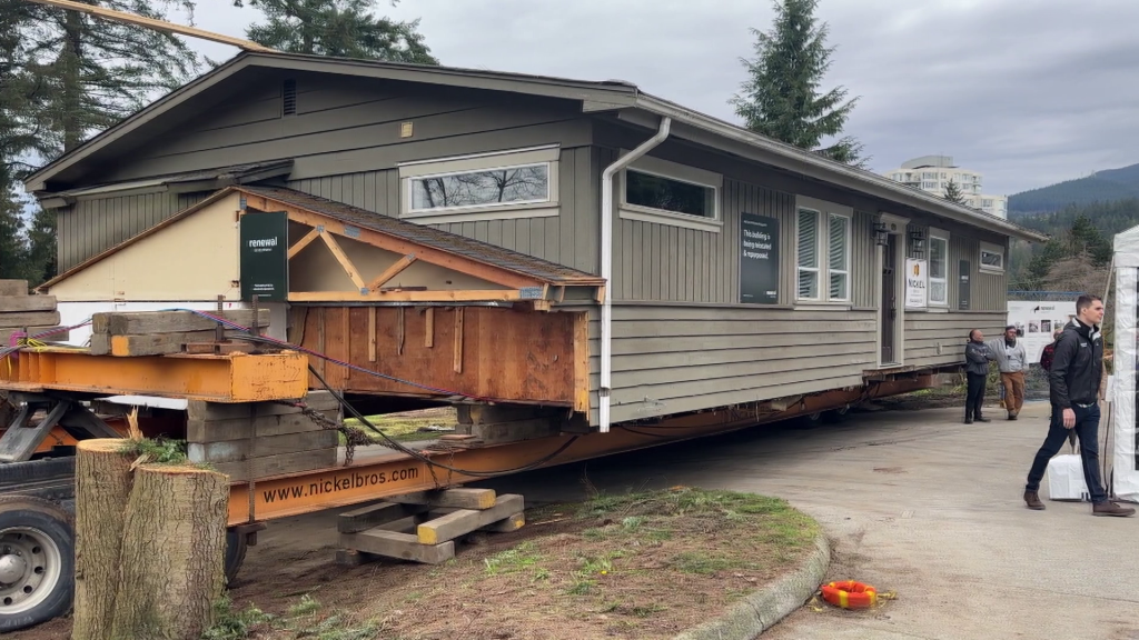 Ten homes in Port Moody, previously slated for demolition, are being moved on a barge to the shíshálh Nation on the Sunshine Coast as part of a sustainable and affordable housing project.