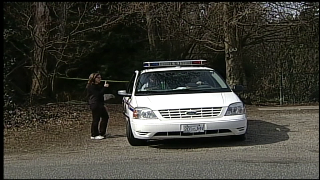 Police search in Pacific Spirit Park in April 2009
