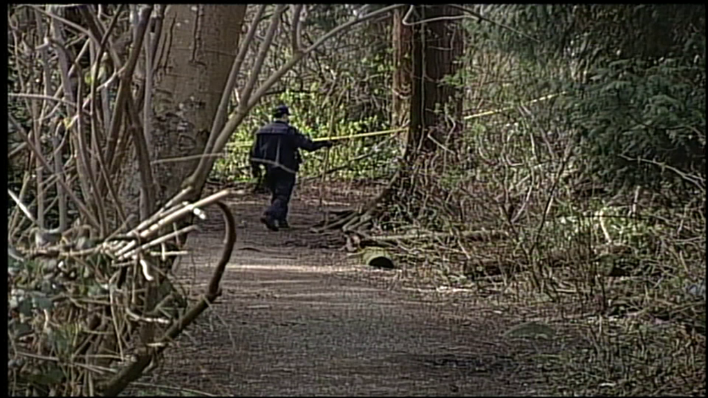 Police search in Pacific Spirit Park in April 2009