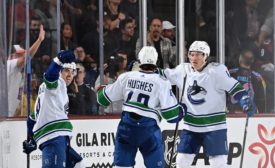 The Vancouver Canucks beat the Arizona Coyotes 2-1 Wednesday night. (Courtesy Vancouver Canucks)