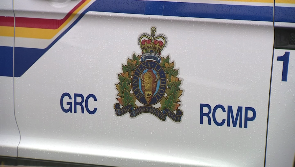 A logo on the side of an RCMP vehicle.
