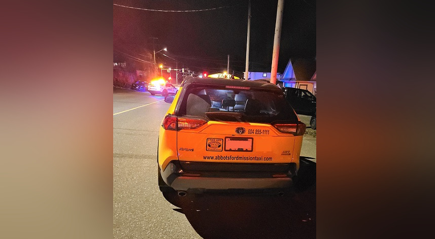 The Mission RCMP says a 61-year-old cab driver was taken to hospital after he was assaulted by a passenger Friday night and then had his taxi stolen.