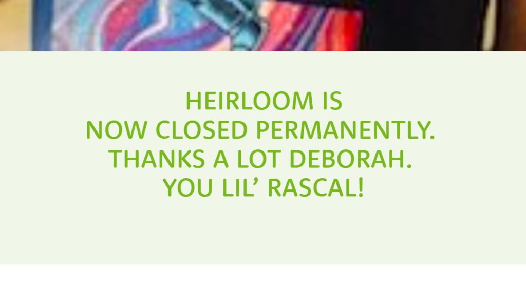 Heirloom Restaurant closed April 1. (Courtesy Instagram @heirloomvan)