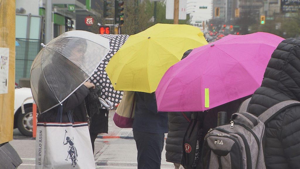 Rainfall warning in effect across Metro Vancouver