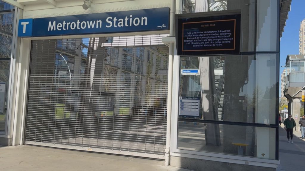 Metrotown Station is closed on Wednesday April 17, 2024.