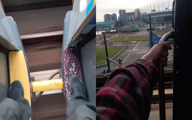 A video of a dangerous stunt on a SkyTrain is attracting a lot of attention after it was posted online last week. (Courtesy Instagram / nightrunner45)