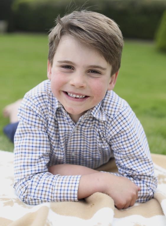 Britain's Kensington Palace releases image of Prince Louis to mark his 6th birthday