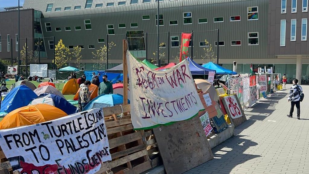 Pro-Palestinian encampment grows at UBC