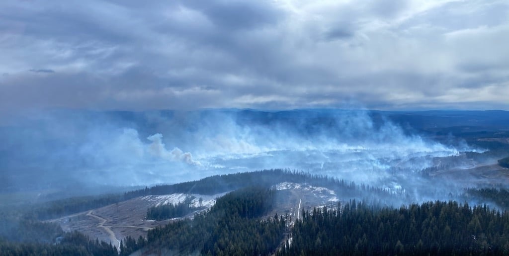 Burgess Creek wildfire still growing, out of control