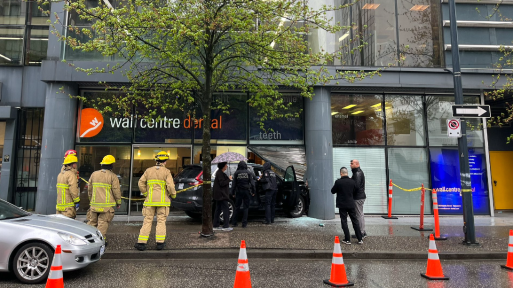 Car crashes into downtown Vancouver dental office
