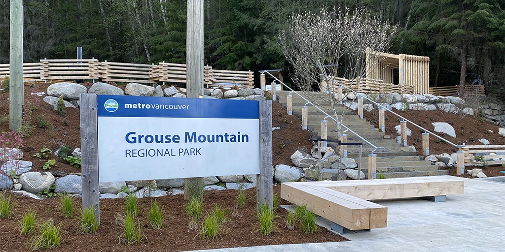 The entrance to the Grouse Grind trail