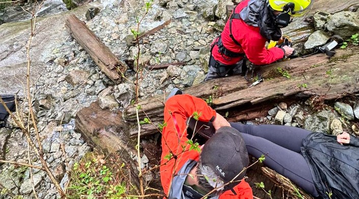 Rescue crews were called out to North Vancouver Friday afternoon for an injured hiker.