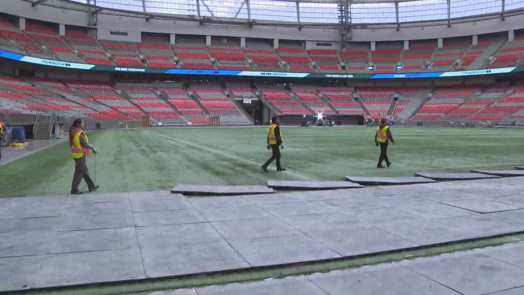 BC Place Stadium in Vancouver on Tuesday April 30, 2024.