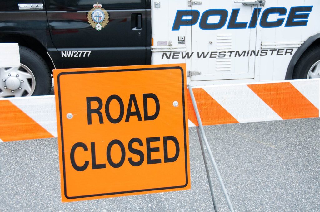 New Wesminster police close portion of 6th Street