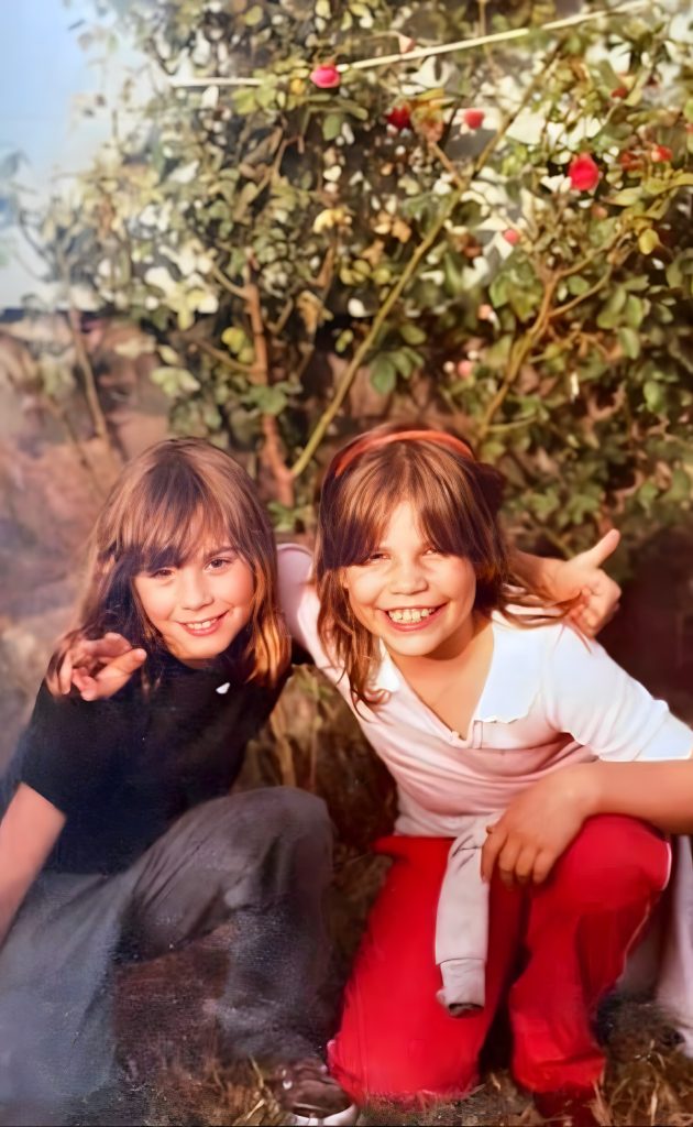 Melissa Nicholson (right) and a childhood friend (left). Melissa is one of three girls whose murders are the focus of the latest Island Crime series, the Sweethearts podcast.