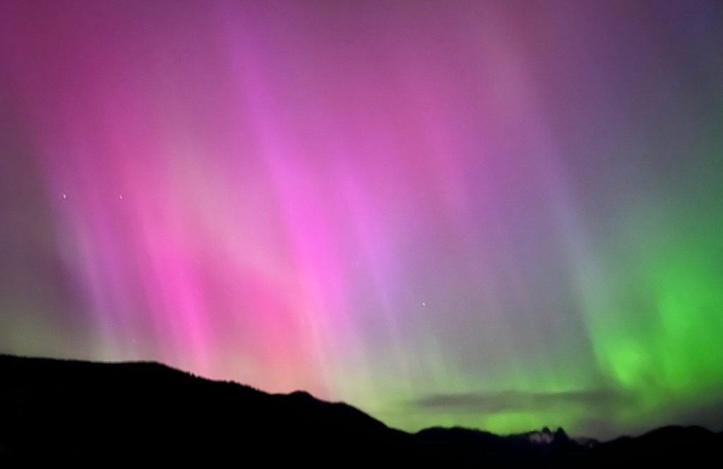 Northern Lights shine across Vancouver over the weekend