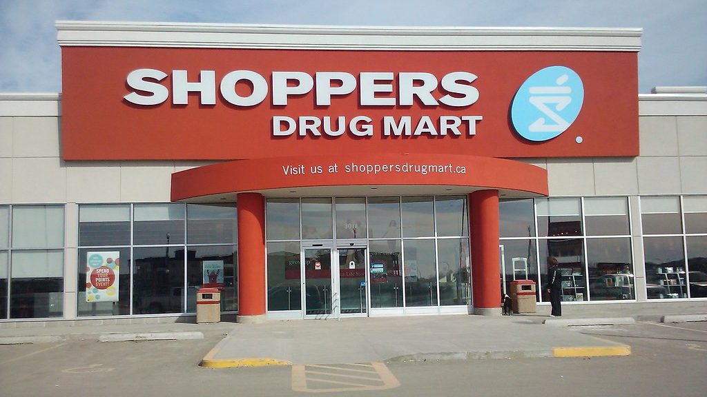 A Shoppers Drug Mart location from outside